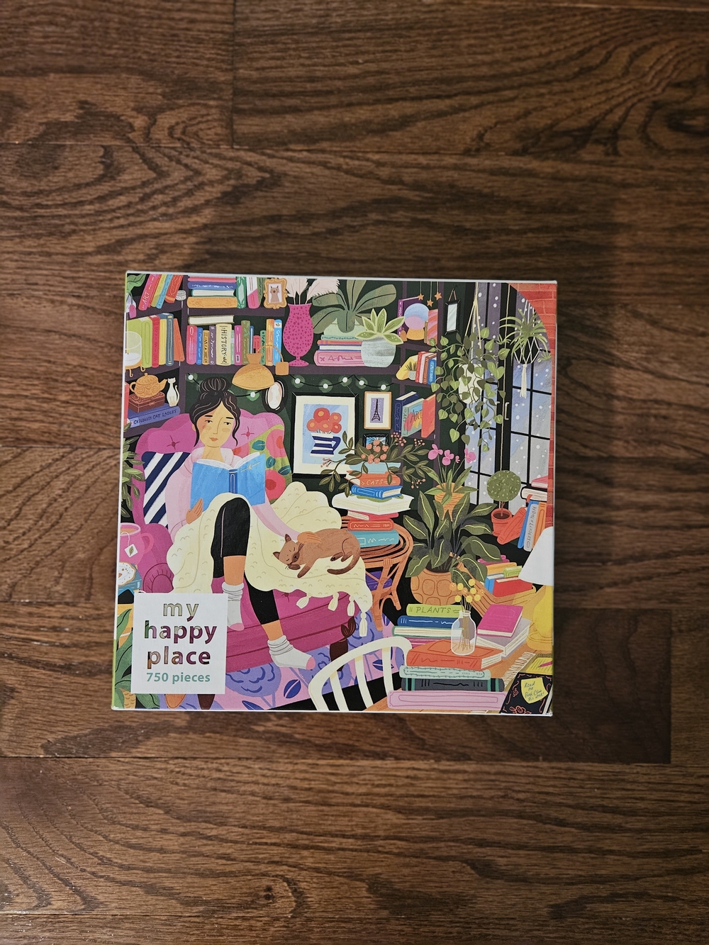My Happy Place 750-Piece Puzzle - Colorful Cozy Reading Nook